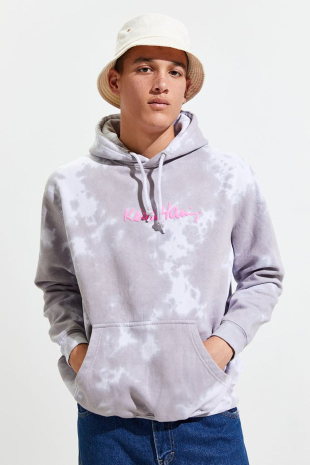 Keith Haring Tie-Dye Hoodie Sweatshirt