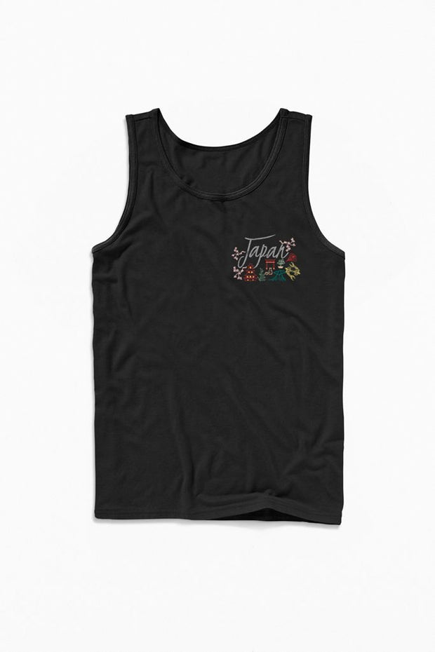 Japan Floral Tank Top