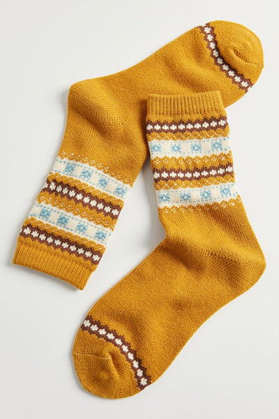 Fair Isle Cozy Crew Sock