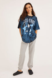 Ice Cube Acid Wash T-Shirt Dress