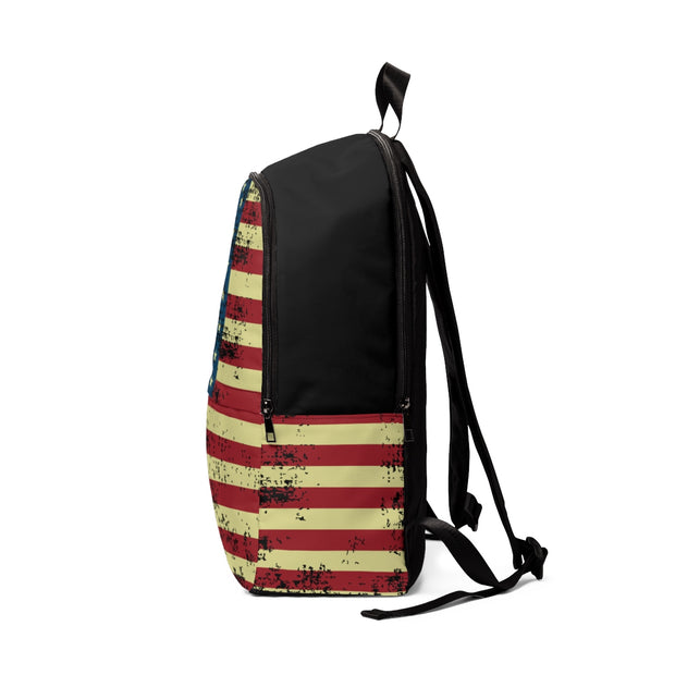 American Flag Fabric Backpack