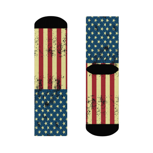 American Flag Crew Socks